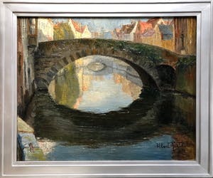 Albert Goethals - "Brugge - Pont de la Tour" (Impressionisme) kopen? Bied vanaf 200!