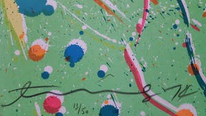 Walasse Ting - Zeldzame litho uit 1974 slechts 50 exemplaren. Als hommage aan Sam Francis. kopen? Bied vanaf 395!
