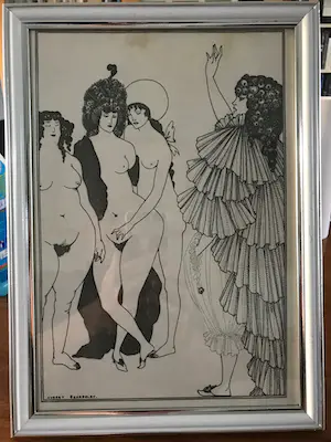 Aubrey Beardsley - Lot van 8 ingelijste prenten - Lysistrata - omstreeks 1930 kopen? Bied vanaf 95!
