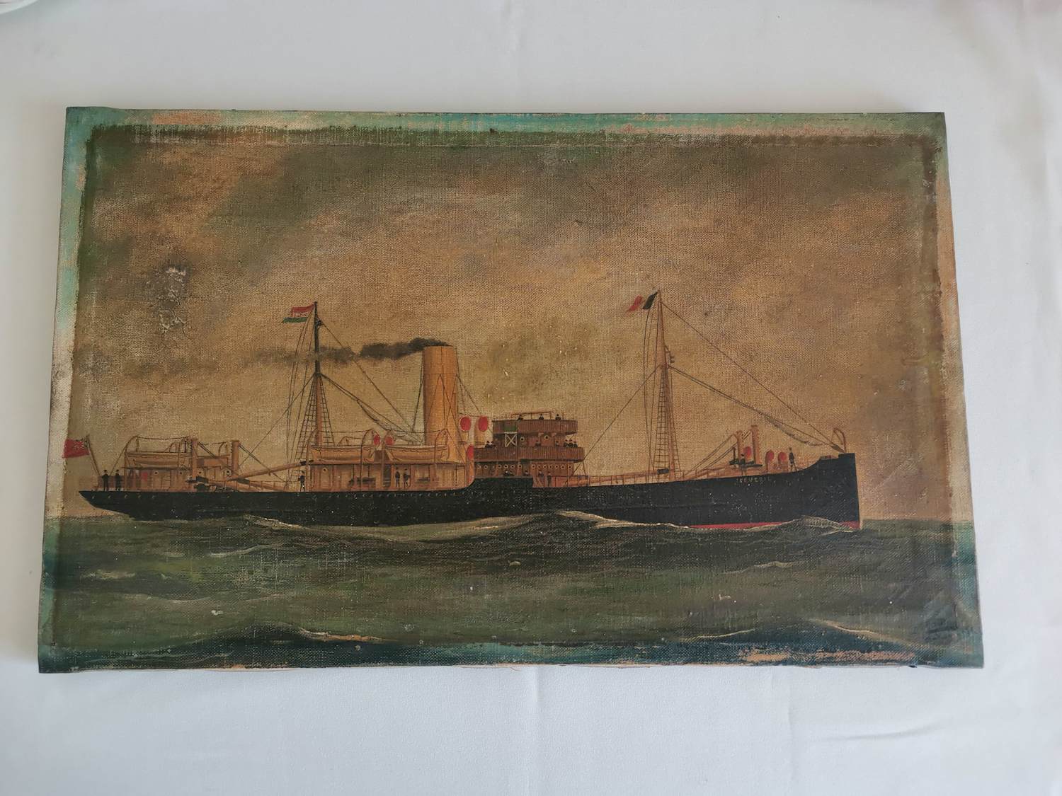 Niet of onleesbaar gesigneerd - Kustvaarder " peveril" kopen? Bied vanaf 10!