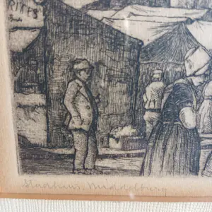 Louis Heijmans - Stadhuis Middelburg op een marktdag kopen? Bied vanaf 40!