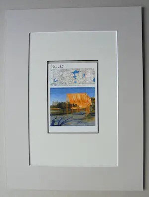 Christo - Project " The Gates NYC " - 2005 - handgesigneerd in pptouts - ready to frame kopen? Bied vanaf 99!