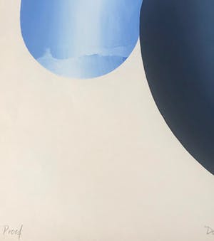 Michael Challenger - Op-Art! - Zeefdruk - 'Double Backed Beast' - 1967 - Gesigneerd kopen? Bied vanaf 1!