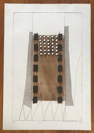 Jan Naezer - Kleurenets met relief - Gesigneerd - 1984 - 46/50 kopen? Bied vanaf 45!