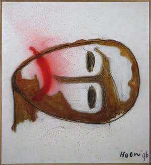 Pieter Haan - Acryl op doek, Hoofd I - Ingelijst kopen? Bied vanaf 1!