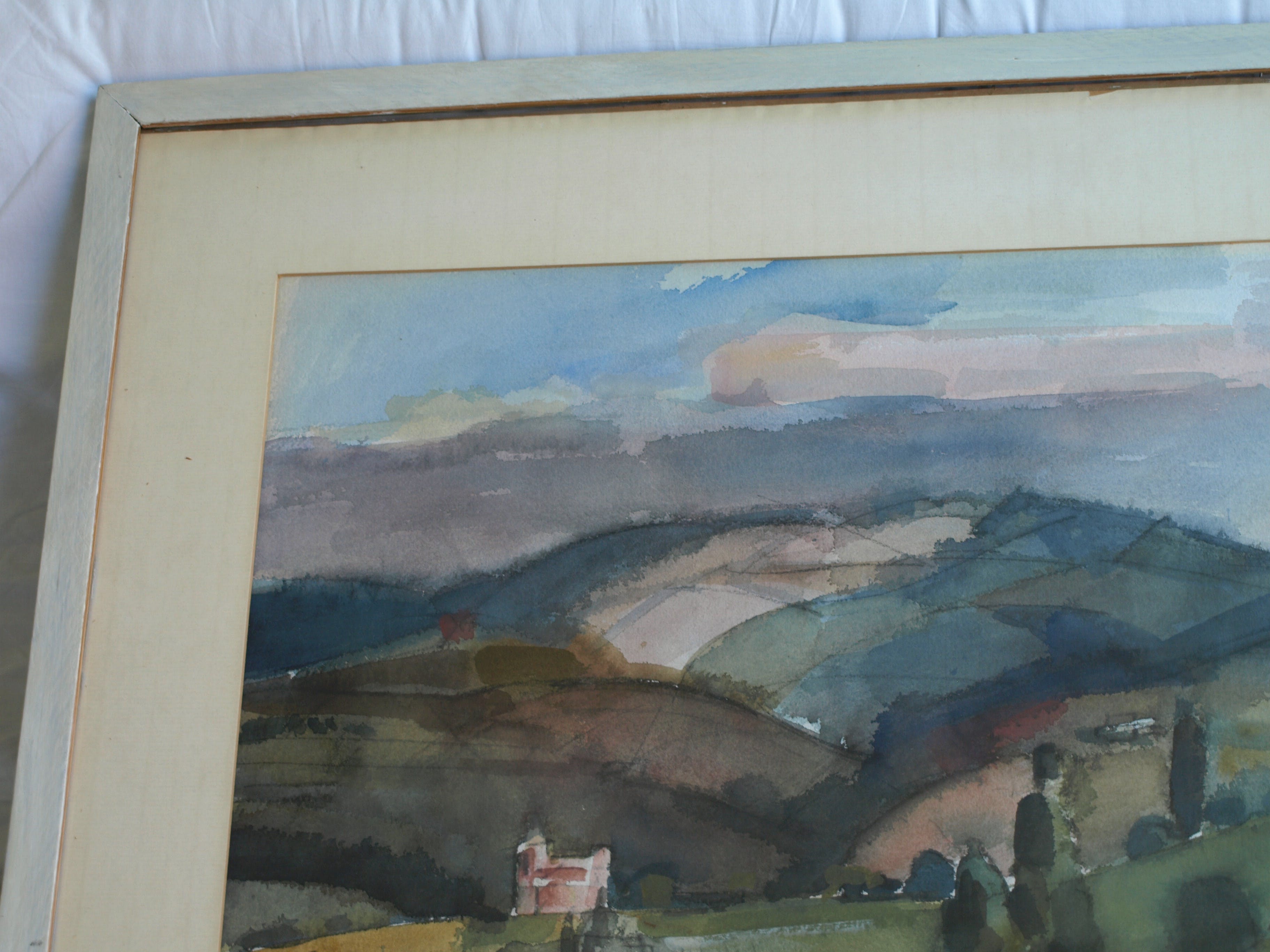 Jan Engelman - Landschap – gesigneerd & ingelijst – 1976 kopen? Bied vanaf 50!