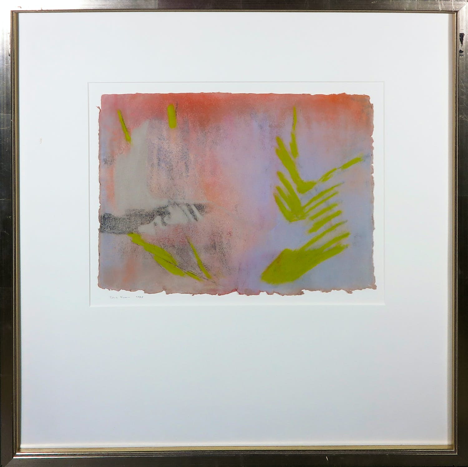 Tabitha van Spankeren - Krijttekening, Zonder titel - Ingelijst verkocht voor € 50!