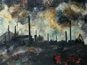 Hub Boesten - Olieverf op doek, Ruhrgebied - Ingelijst kopen? Bied vanaf 1!