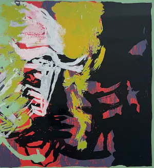 Miguel Ybanez - handgesigneerde litho | 'Zonder titel' (KEURIG INGELIJST) kopen? Bied vanaf 1!