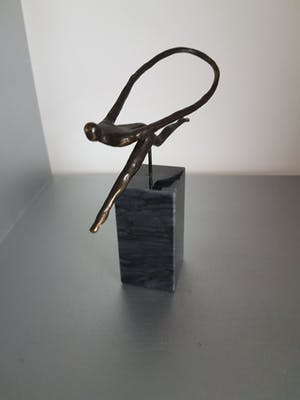 Corry Ammerlaan - Beeld "De sprong wagen" kopen? Bied vanaf 20!