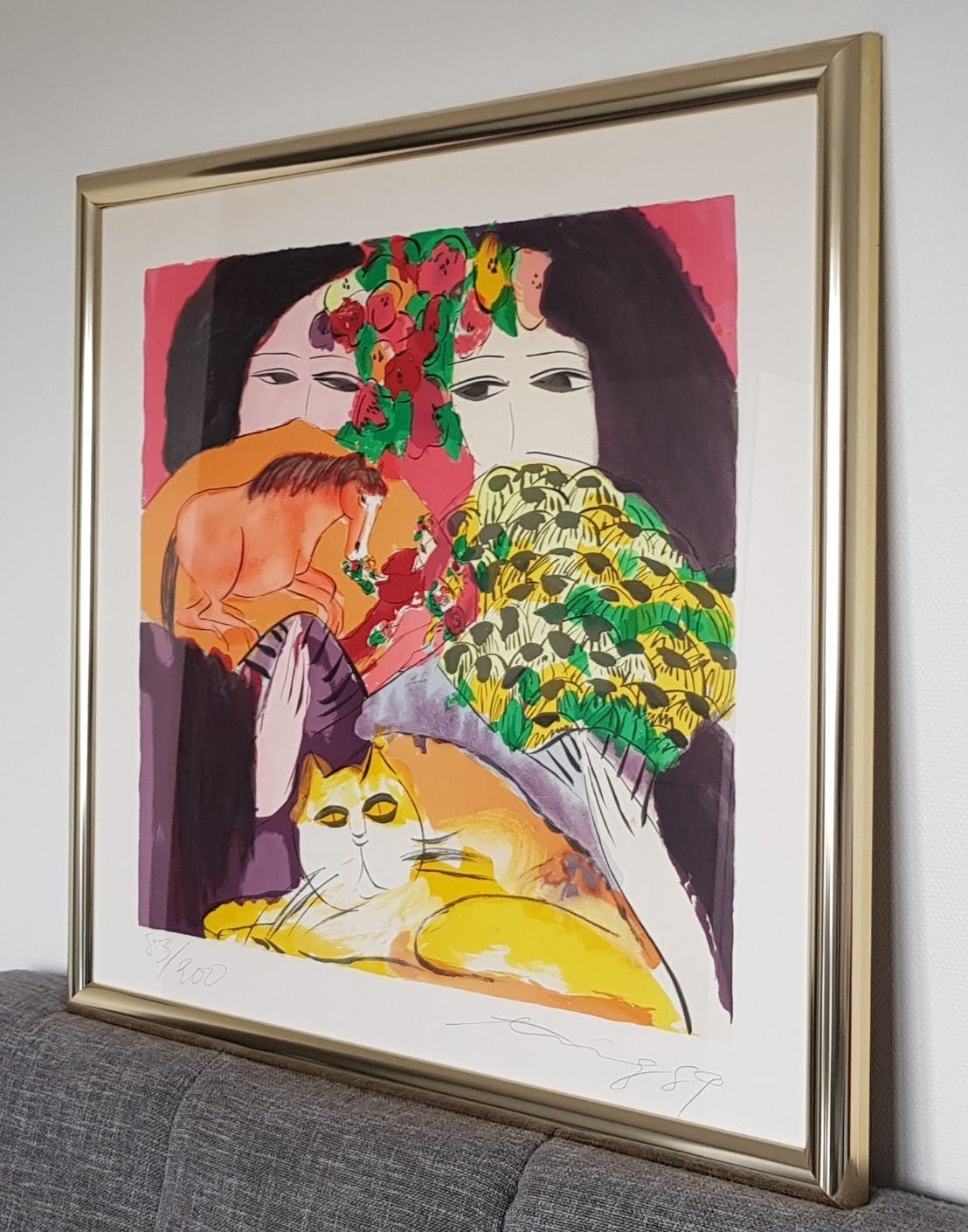 Walasse Ting - Springtime is here (zeer groot!) kopen? Bied vanaf 600!