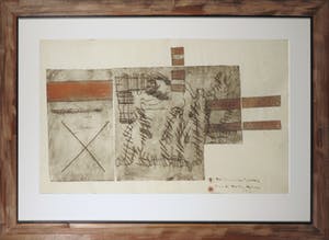 Anton Heyboer - Kleurenets, She gives the stone - Ingelijst (Groot) kopen? Bied vanaf 500!
