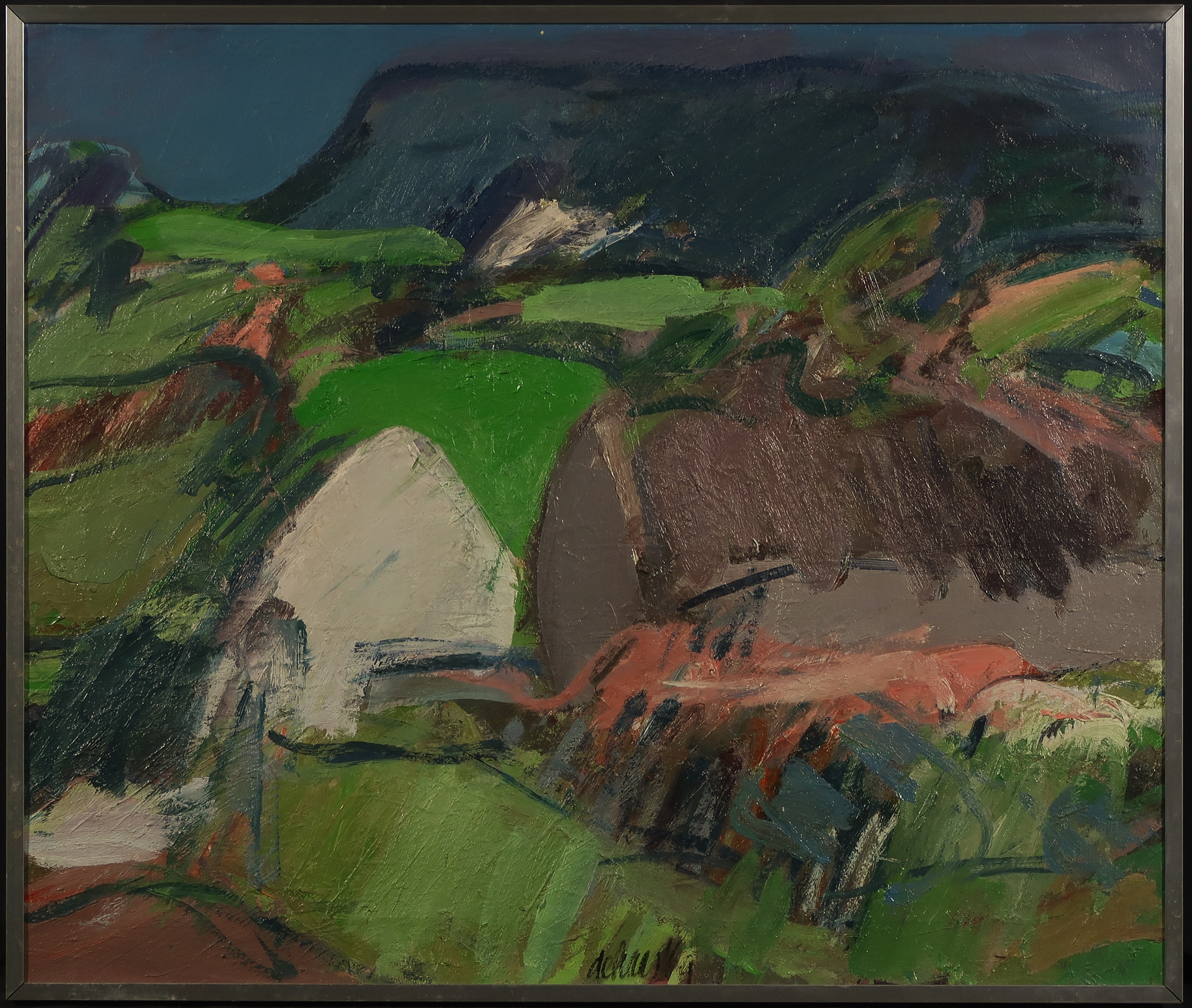 Toon de Haas - Olieverf op doek, Ierland - Ingelijst verkocht voor € 100!