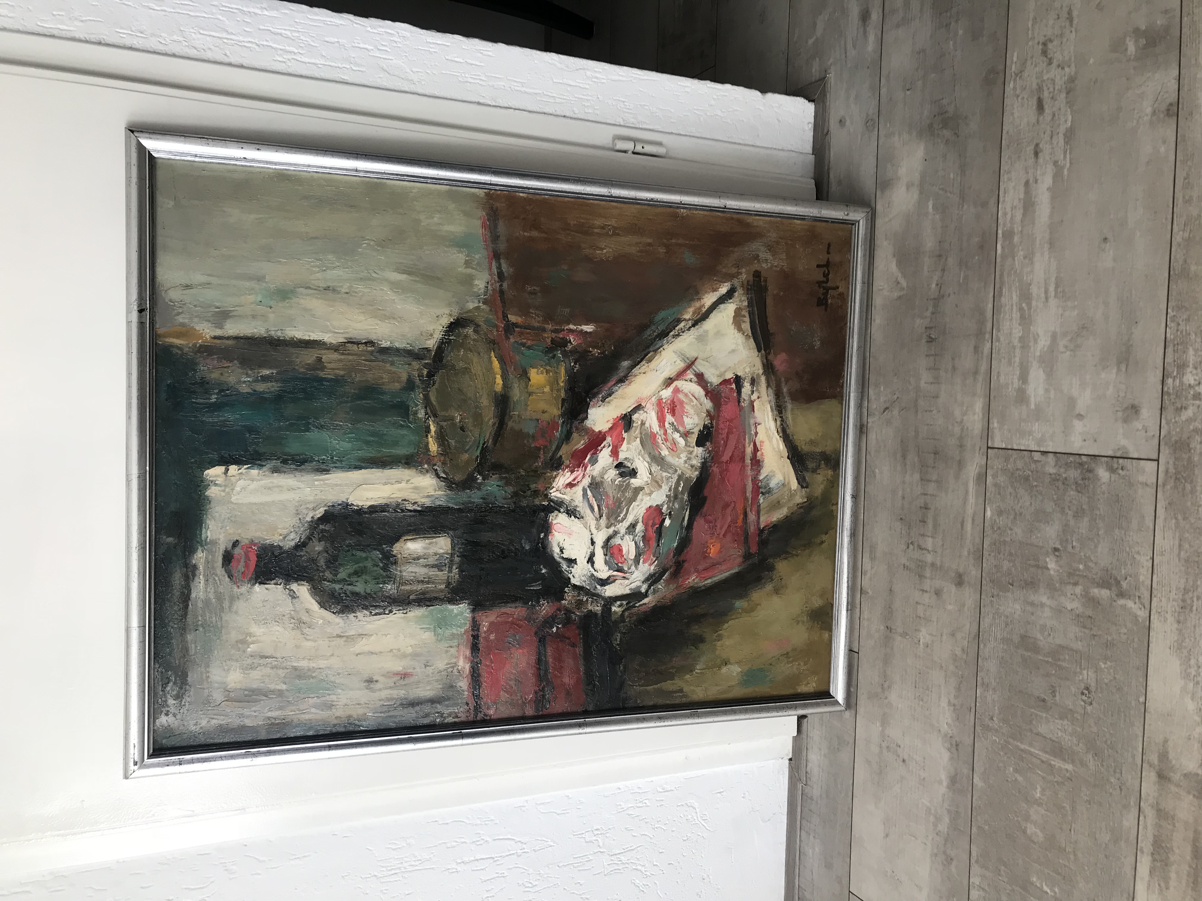 Jacobus Bijtel - Stilleven van fles, boek en masker kopen? Bied vanaf 95!
