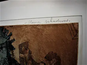 Kees Okx - Bijzondere kleine oplage (5 ex) jaren 60 handgekleurde ETS "Blauwe schaduw" kopen? Bied vanaf 48!