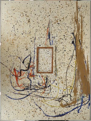 Pieter Engels - Acryl op doek, Zonder titel - Ingelijst (Zeer groot) kopen? Bied vanaf 1!