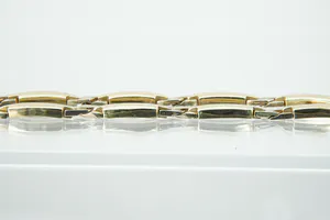 Uniek 18kt gouden BIcolor choker ketting - Infinity schakels/model - lengte 40cm kopen? Bied vanaf 970!