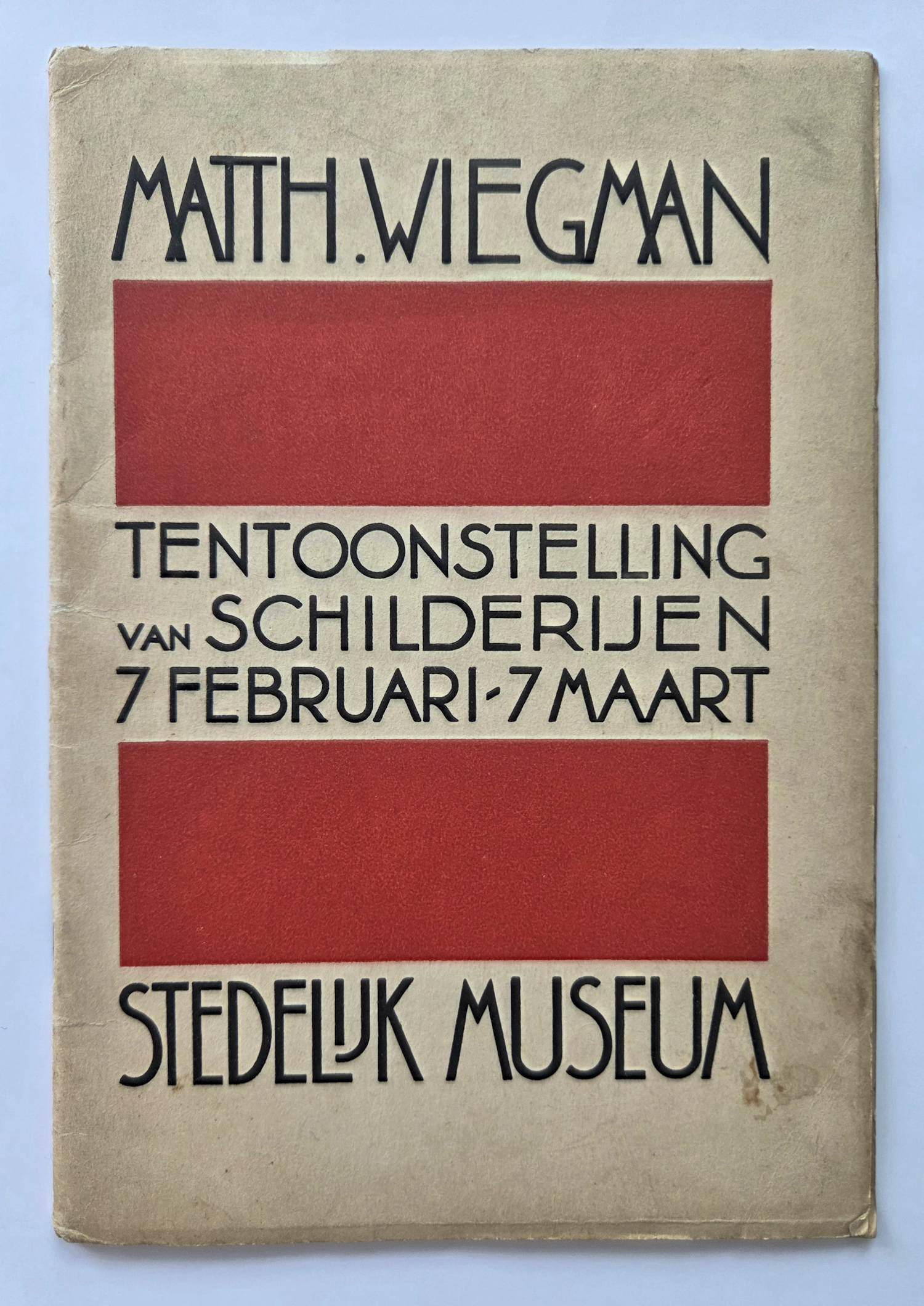 Matthieu Wiegman - Catalogus tentoonstelling Stedelijk Museum Amsterdam 1931. kopen? Bied vanaf 59!