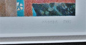 Harry Balm - potloodtekening + schilderij - beiden ingelijst kopen? Bied vanaf 40!