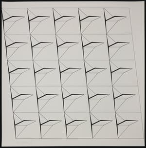 Wil Verhey - Zeefdruk, Geometrische compositie kopen? Bied vanaf 1!