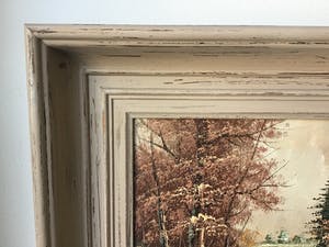 Niet of onleesbaar gesigneerd - Winter ,bos en water. kopen? Bied vanaf 1!