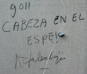 Kees Salentijn - Ingelijste olieverf op doek: Cabeza en el Espejo kopen? Bied vanaf 295!