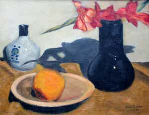 Herman Jansen - Olieverf op doek: Stilleven - 1929 verkocht voor € 100!