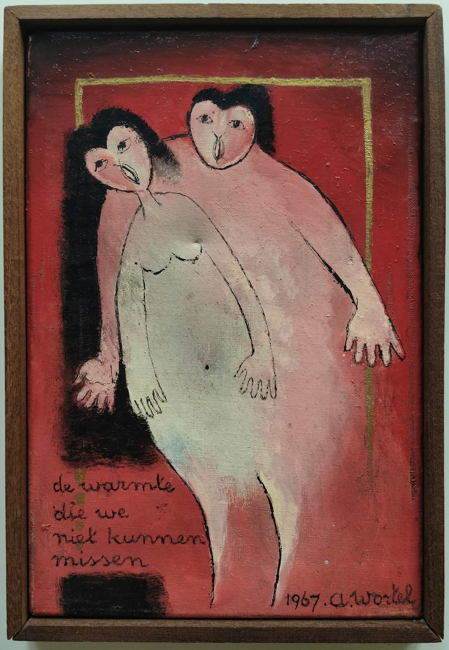 Ans Wortel - de warmte die we niet kunnen missen – olieverf op doek kopen? Bied vanaf 399!