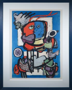 Jan Cobbaert - Zeefdruk, Zonder titel - Ingelijst (Groot) kopen? Bied vanaf 250!