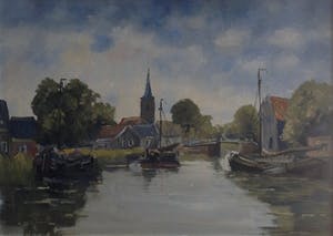 Buy Jan Kelderman - C1085-12 - Langs de vecht? Bid from 50!