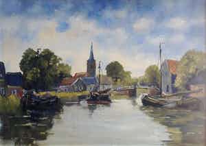 Jan Kelderman - C1085-12 - Langs de vecht verkocht voor € 50!