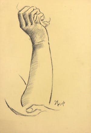 Joe Wols - Lot van vier potloodtekeningen, Ledematen en koeien kopen? Bied vanaf 1!