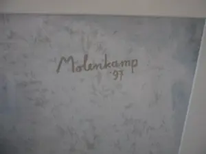 Nico Molenkamp - Zeefdruk: Giraffe mooi groot werk. kopen? Bied vanaf 275!