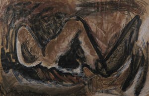 Rimon Rahel Ajami - Gemengde techniek op papier, Woestijn I - Ingelijst (Groot) kopen? Bied vanaf 1!