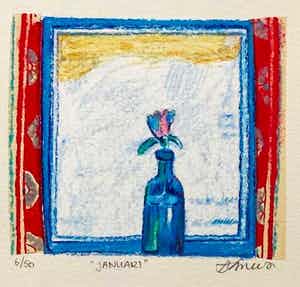 Frans Smeets - zonder titel maar met lijst! verkocht voor € 75!