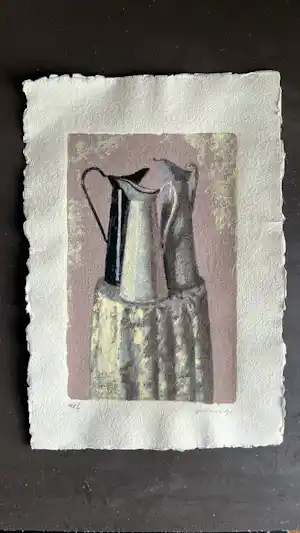 Kenne Gregoire - stilleven met kan verkocht voor € 50!