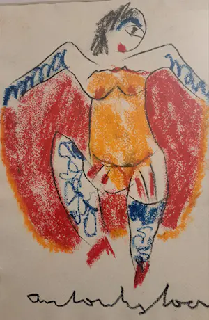 Anton Heyboer - Cancan danseres kopen? Bied vanaf 130!