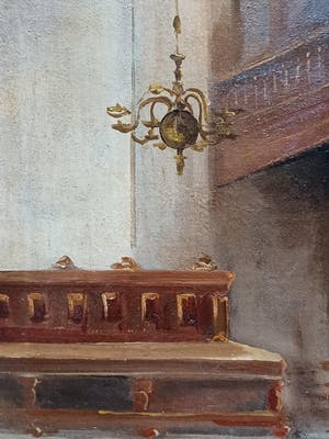 Pieter 't Hart - Kerkinterieur. kopen? Bied vanaf 75!