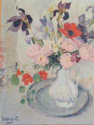 Arie Zwart - Bloemstilleven kopen? Bied vanaf 500!