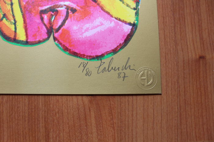 Yasse Tabuchi - Appel- handgesigneerd litho-oplage 80 -1987 kopen? Bied vanaf 1!