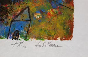 Theo Tobiasse - La Malle volante, litho op dik japans papier kopen? Bied vanaf 195!