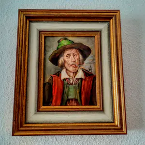 Maximilian Schultze Bertallo - Porträt eines alten Mannes mit Hut und Pfeife "Tiroler" kopen? Bied vanaf 120!