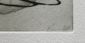 Niet of onleesbaar gesigneerd - droge naald ets - 1997 kopen? Bied vanaf 1!