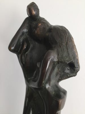 Jits Bakker - Bronzen beeld, 'Familie' (GROOT BEELD, 60cm hoog) kopen? Bied vanaf 2450!