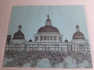 Sees Vlag - Zeefdruk: Scheveningen - Seinpost - 1976 verkauft für € 70!