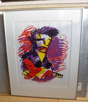 Herman Brood - Kleurenzeefdruk ELVIS Handgesigneerd kopen? Bied vanaf 225!