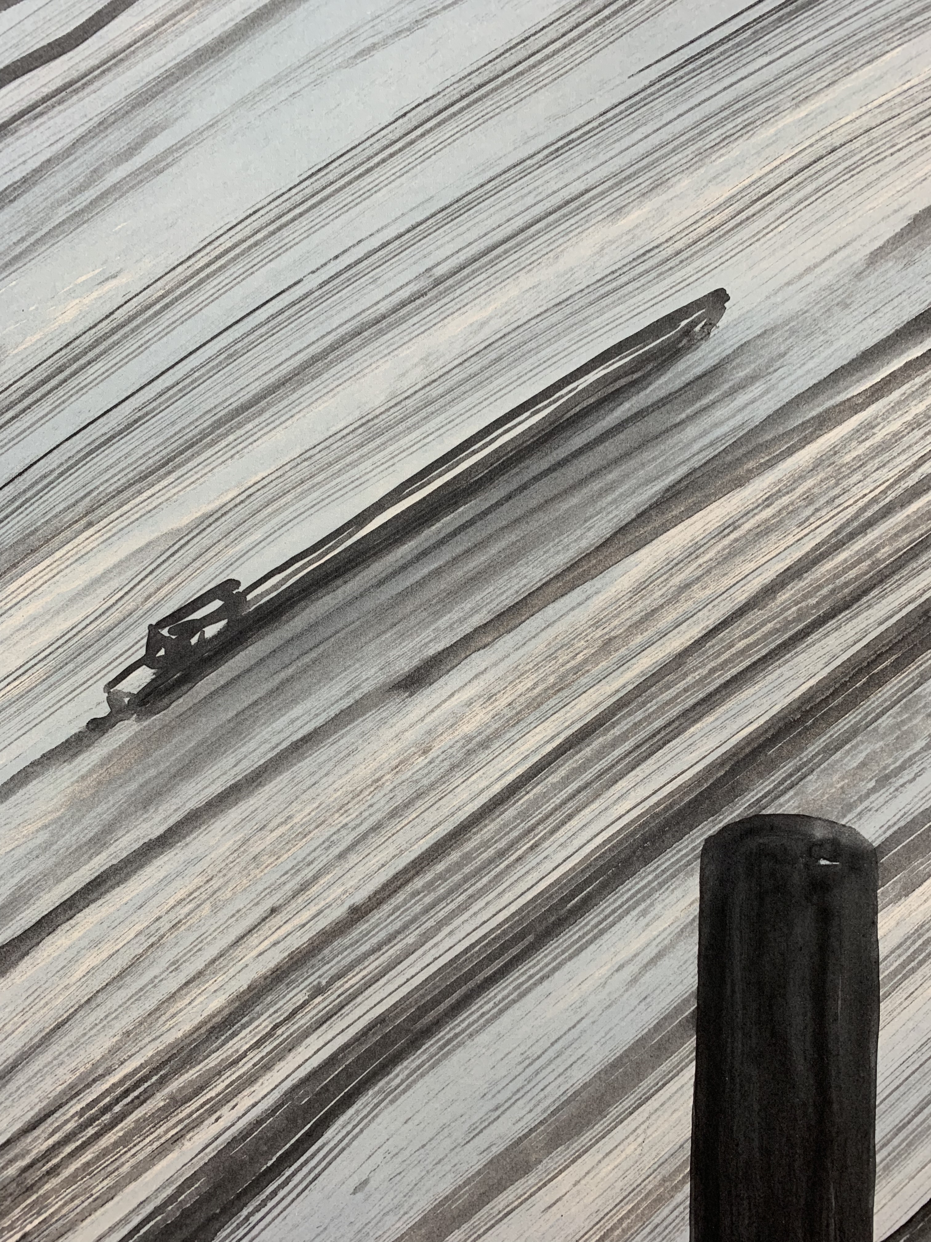 Jeroen Henneman - zeefdruk - 'De Rijn' - 1995 kopen? Bied vanaf 129!