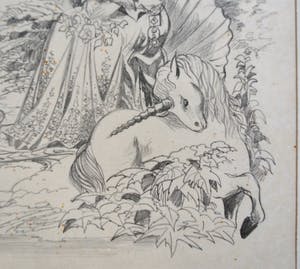 Harry Balm - potloodtekening + schilderij - beiden ingelijst kopen? Bied vanaf 40!