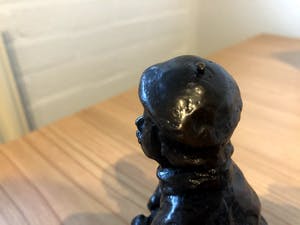 Bernadette Leijdekkers - Massief bronzen beeld - Jongeman met alpino pet kopen? Bied vanaf 1!