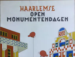 Joost Swarte - Haarlemse Open Monumentendagen 1995 | affiche kopen? Bied vanaf 1!